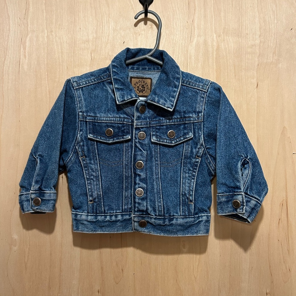 VINTAGE Baby Blue Denim Jacket 12M